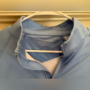 Holdenrness & Bourne Men's Light Blue Quarter-Zip Pullover